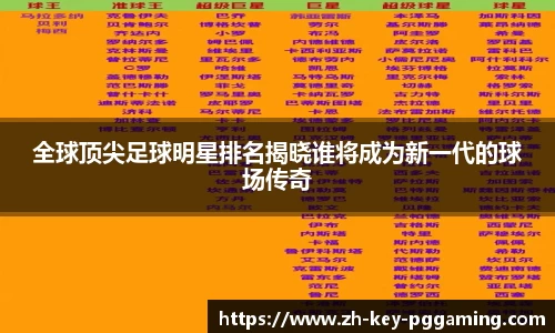 全球顶尖足球明星排名揭晓谁将成为新一代的球场传奇